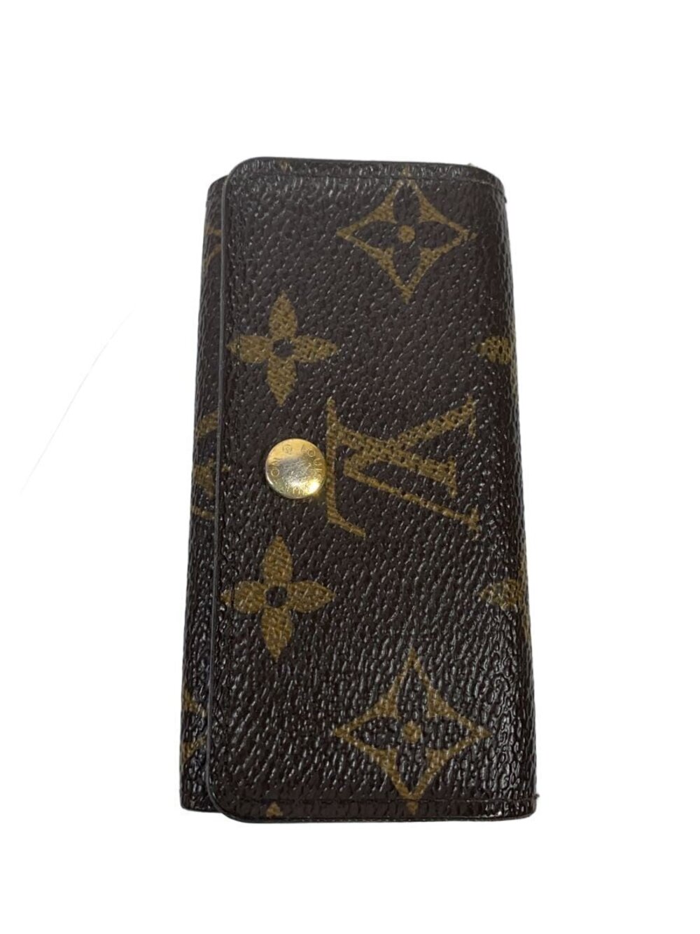 LOUIS VUITTON Multicles Monogram Fleurie Leather Brown